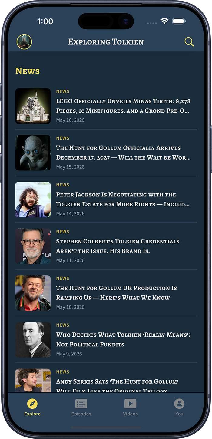 Tolkien News That Matters